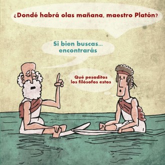 Platón, era otro... Todo el día hablando de su cueva junto al mar. No revelaba a nadie sus spots secretos.