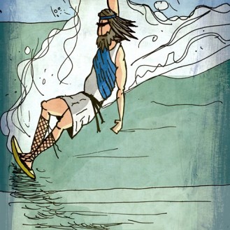 Los griegos, como no podía ser de otra manera, eran amantes del surf clásico.